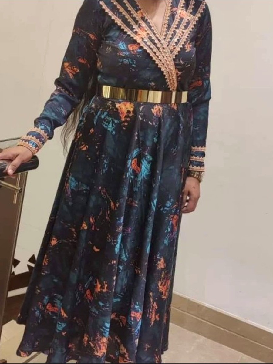 Dark floral dress